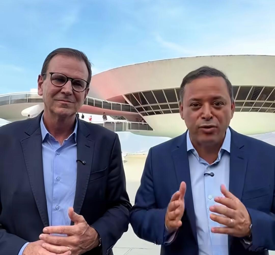 Paes visita Niterói e anuncia apoio à Linha 3 do Metrô