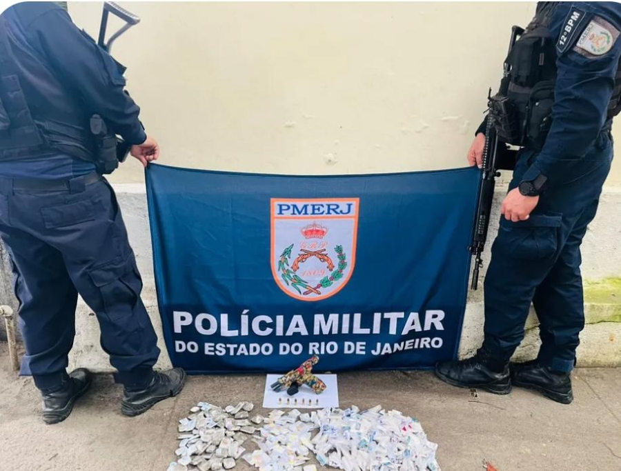 Ação da PM termina com dois presos por tráfico na Ititioca