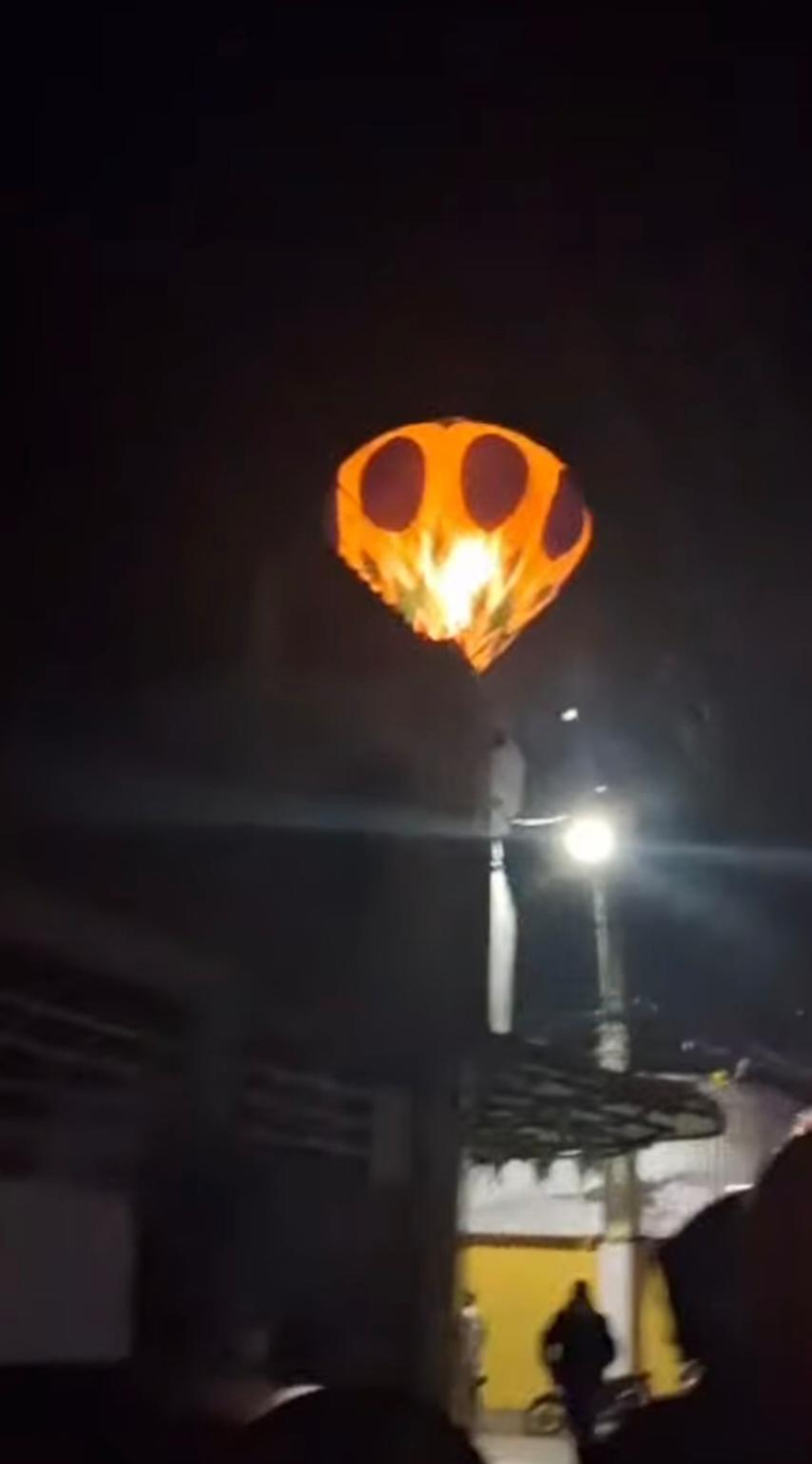  PERIGO - BALÃO CAINDO EM PORTO NOVO, SÃO GONÇALO