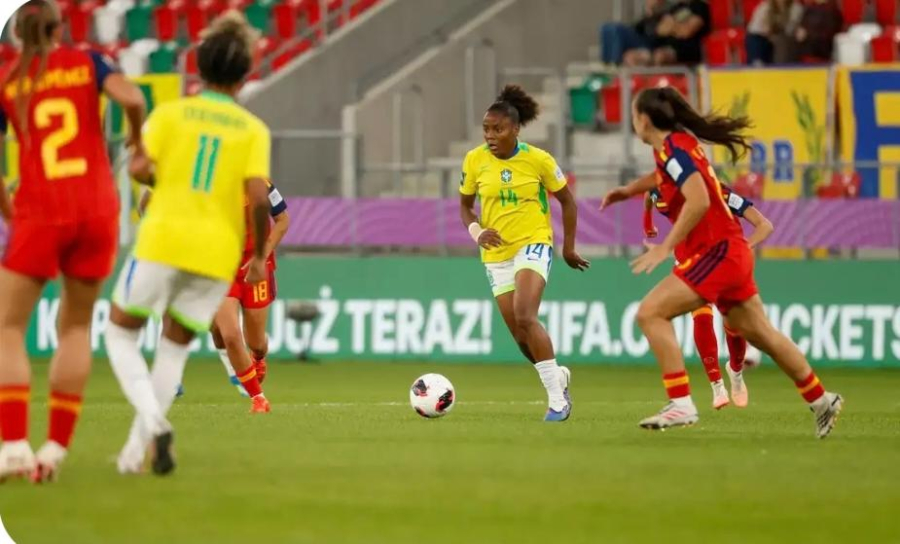 Brasil é eliminado pela Espanha nas quartas da Copa Feminina sub-20