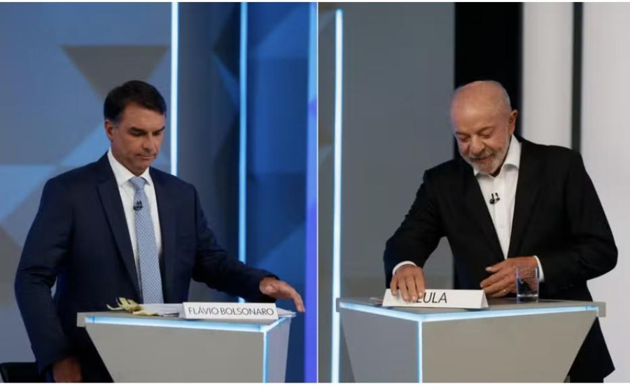 ‘Nove dedos’ x ‘miliciano’: Flávio e Lula se atacam em debate da Globo em perguntas temáticas